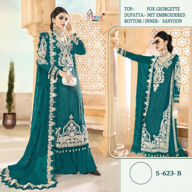 SHree Fab S 623 Heavy Festive Wear Wholesale Pakistani Salwar Suits
